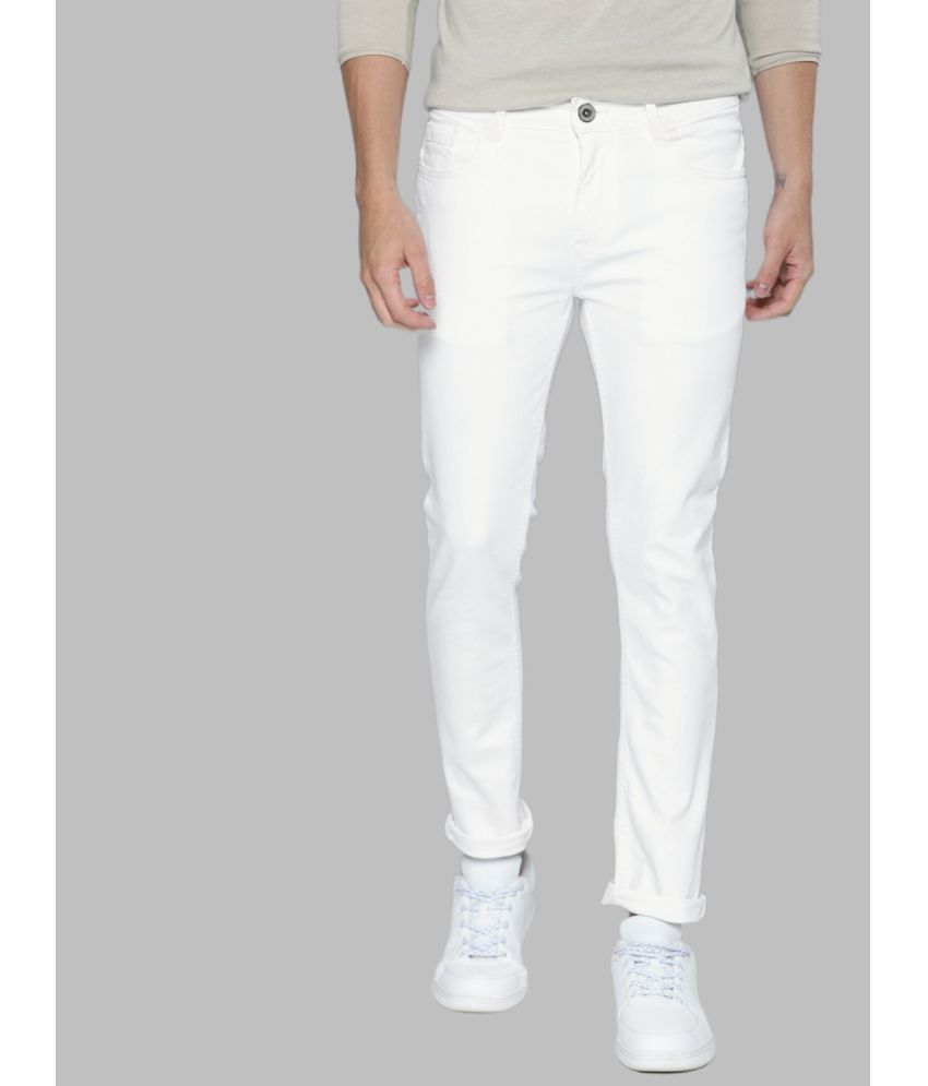     			x20 - White Denim Skinny Fit Men's Jeans ( Pack of 1 )