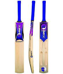 Rmax Blue Tennis Ball Kashmir Willow Cricket Bat with Scoop Design