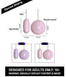 Wire Remote Control Vibrator Sex Toys for Women Couple Vibrating Egg Dual Vibrating Wearable G Spot Dildo Vibrator with Clit Stimulator- Round Egg