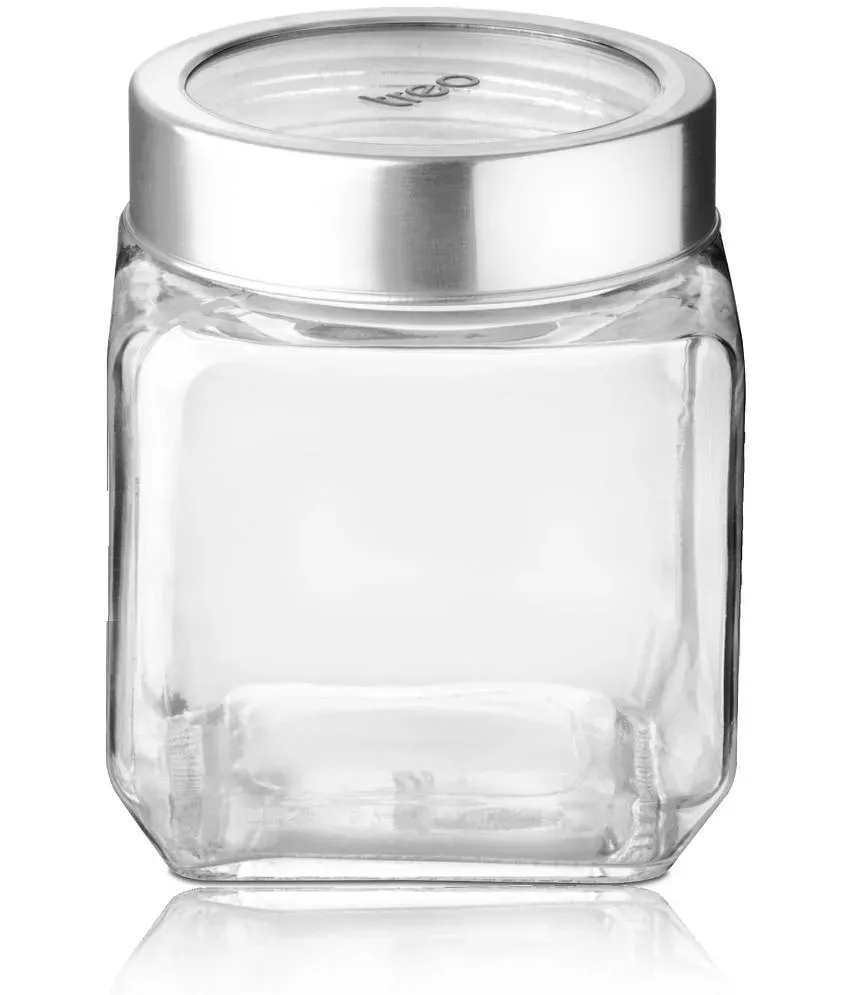 Buy Borosilicate Round Jar with Wooden Lid Online - Treo by Milton