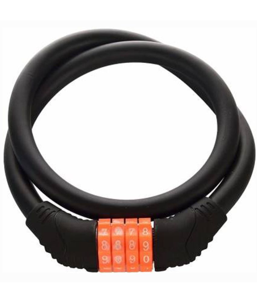     			Bentag Multicolour Cable Type Helmet Lock - Key Lock