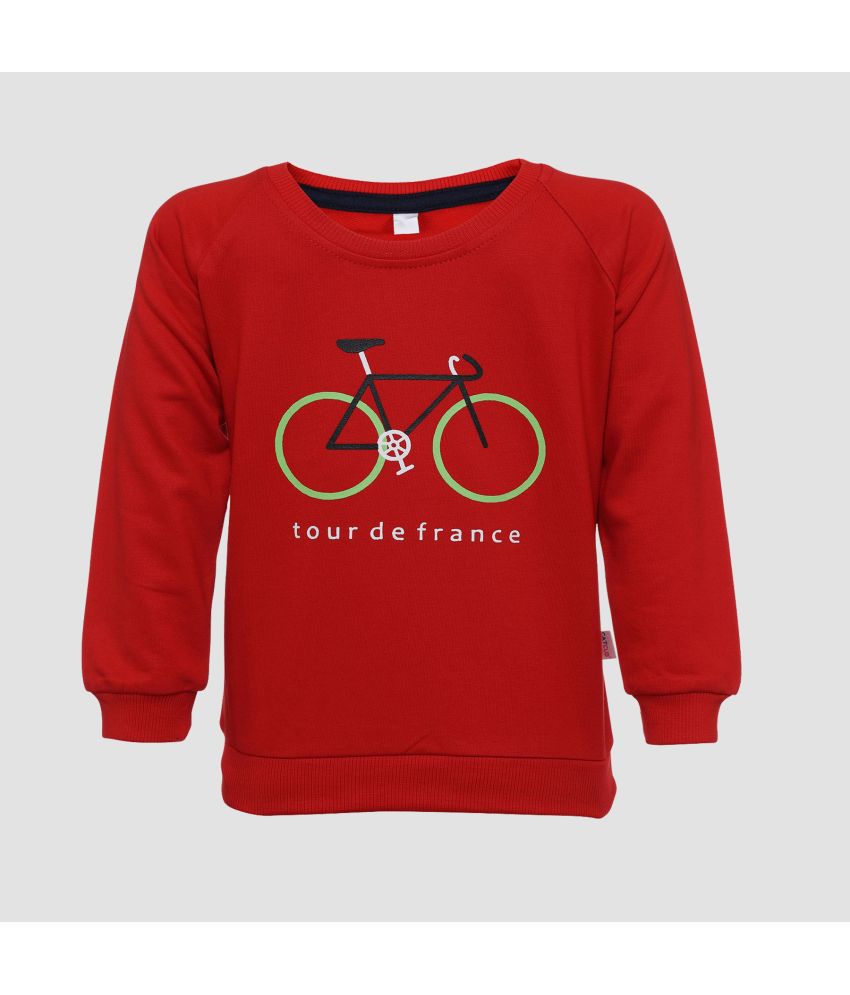     			CATCUB - Red Cotton Blend Boys Sweatshirt ( Pack of 1 )