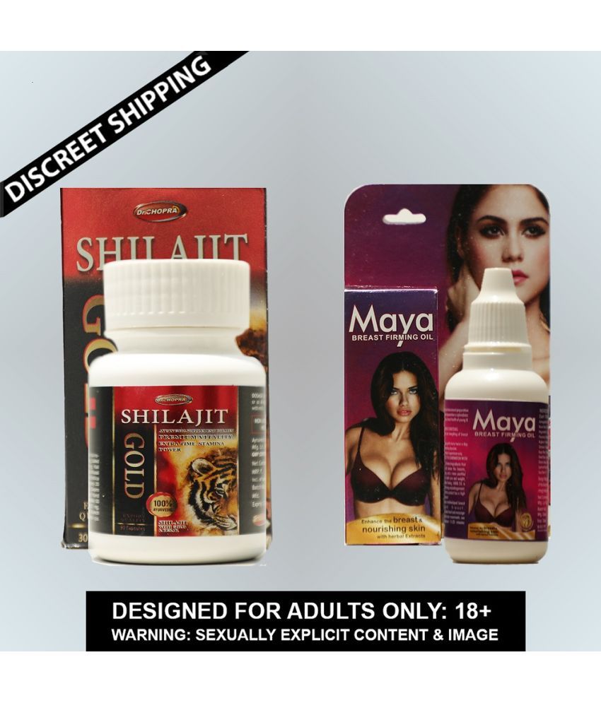     			Combo of Shilajit Gold 30 Stamina for men Capsule  & Dr Chopra Ayurvedic Maya Breast Firming , Tightening and Reshaping Oil For Women