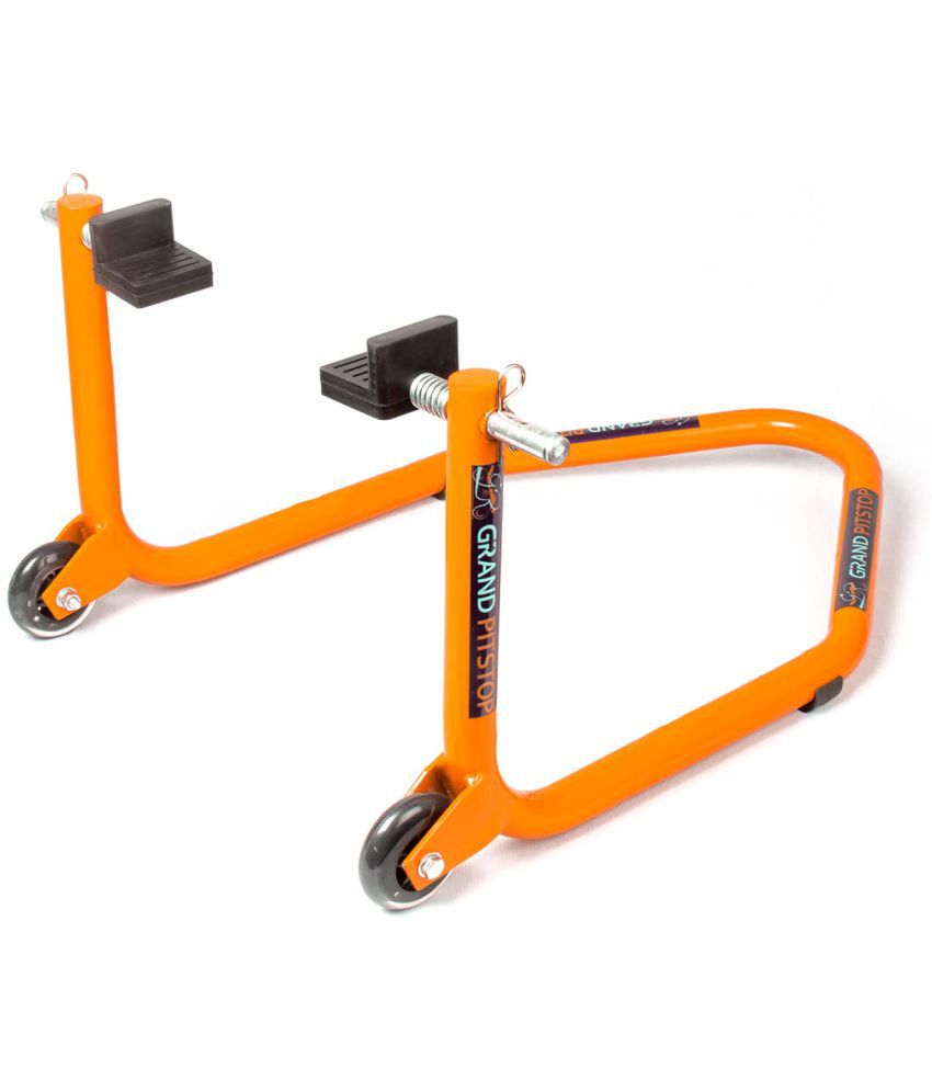     			Grand Pitstop Universal Standard Rear Paddock Stand for Motorcycle with Swingarm Rest (Non-Dismantable, Orange, Motorcycle Weight Up to 250 Kgs)