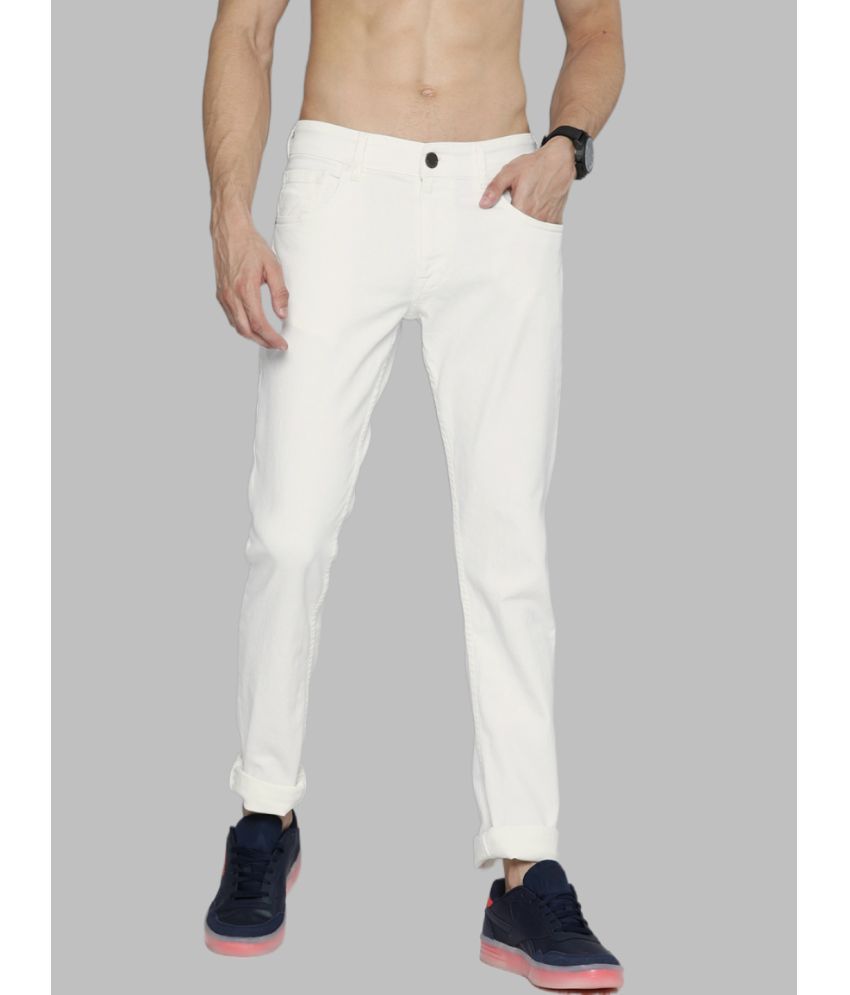     			Lawson - White Denim Slim Fit Men's Jeans ( Pack of 1 )