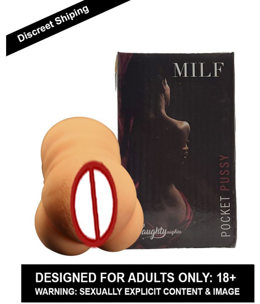     			MILF Premium Silicone Pocket Pussy Male Masturbator I Sex toy for Men I Real Life Highlights | Handy Size Masturbator