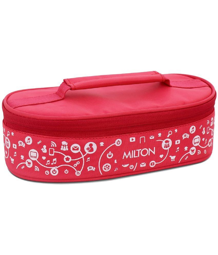     			Milton Lifestyle Lunch Stainless Steel Lunch Box, 2 Containers, Red
