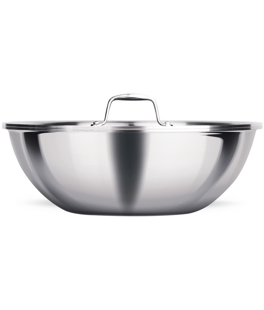     			Milton Pro Cook Triply Stainless Steel Tasla with Lid, 26 cm / 3.6 Litre, Silver | Dishwasher Safe | Sturdy Handles | induction Safe | Flame Safe | Hot Plate Safe