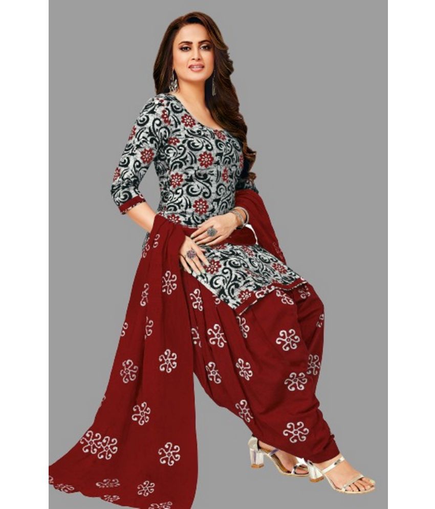     			SIMMU - Unstitched Multicolor Cotton Dress Material ( Pack of 1 )