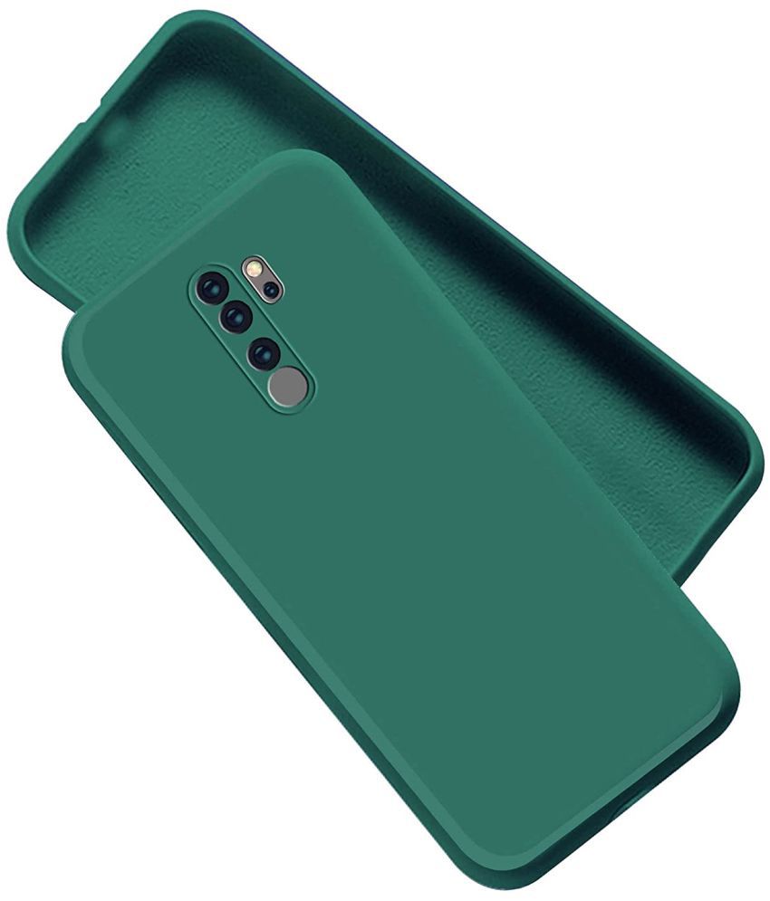     			ZAMN - Green Silicon Plain Cases Compatible For Xiaomi Redmi Note 8 Pro ( Pack of 1 )
