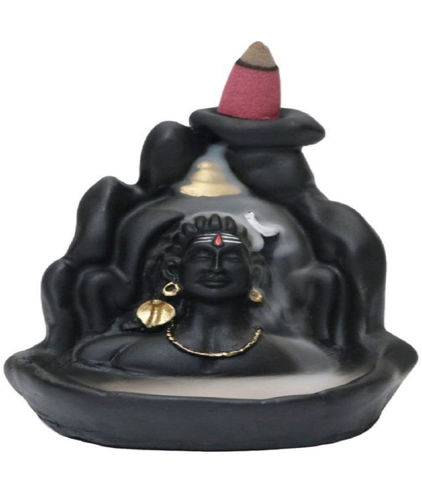     			vaastuhub - Marble Lord Shiva 11 cm Idol