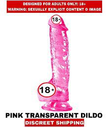 FEMALE ADULT SEX TOYS PINKY TRANSPARENT Silicon Solid Dildo For Women