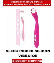 FEMALE ADULT SEX TOYS SLEEK RIBBED SILICONE VIBRATING SEX TOY for Women
