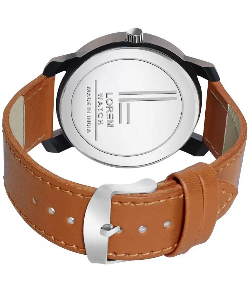 LOREM Analog Watch - For Men & Women - Buy LOREM Analog Watch - For Men &  Women LR09-LR289 White-Brown 3D Look-Square Braclet Combo of 2 Online at  Best Prices in India |