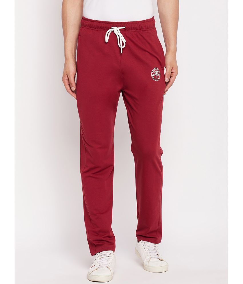     			98 Degree North - Wine Cotton Men's Trackpants ( Pack of 1 )