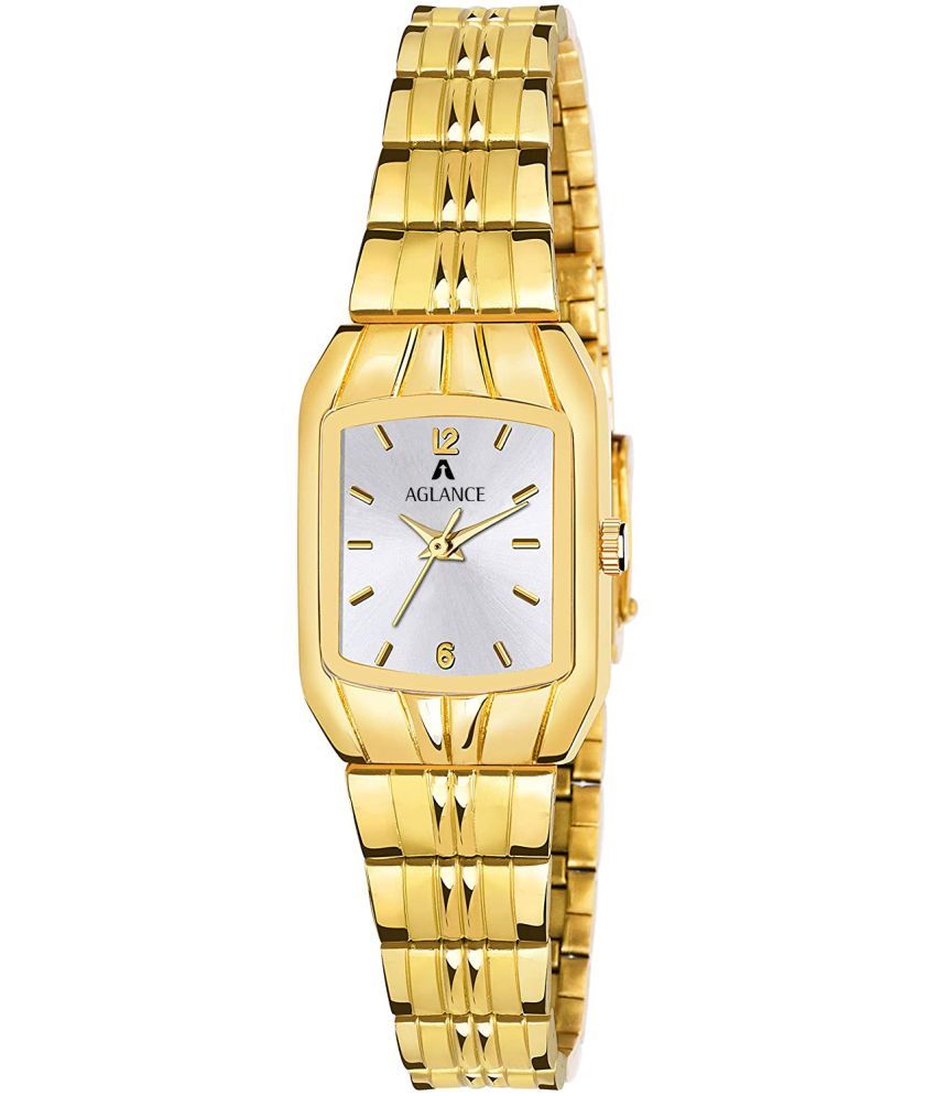     			Aglance - Gold Metal Analog Womens Watch