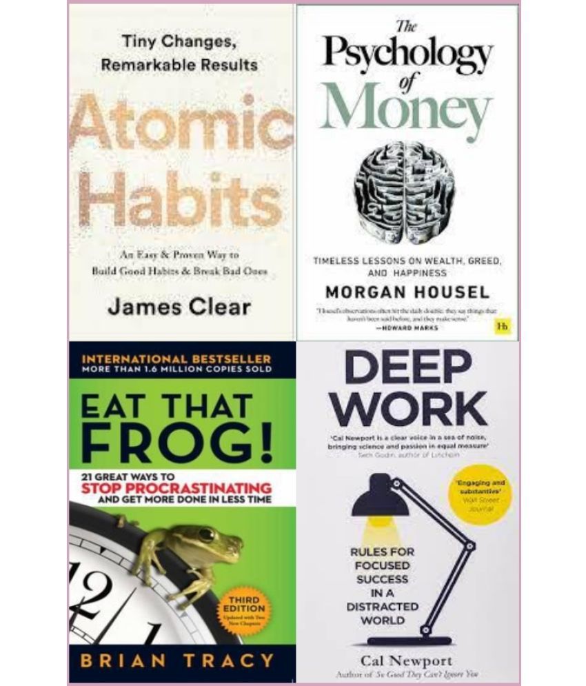     			Atomic Habits + The Psychology Of Money + Eat That Frog + Deep work
