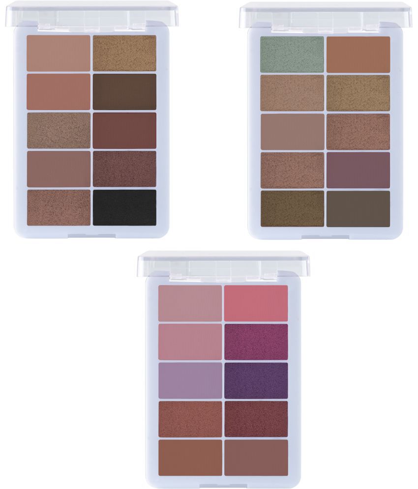     			MARS 30 Shades Highly Pigmented Eyeshadow Palette Pack Of 3 30 g (Shade-01, Shade-02, Shade-03)