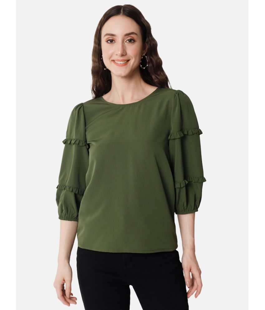     			ALL WAYS YOU - Olive Crepe Women's Regular Top ( Pack of 1 )