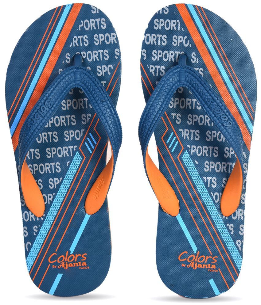     			Ajanta - Blue Men's Daily Slipper