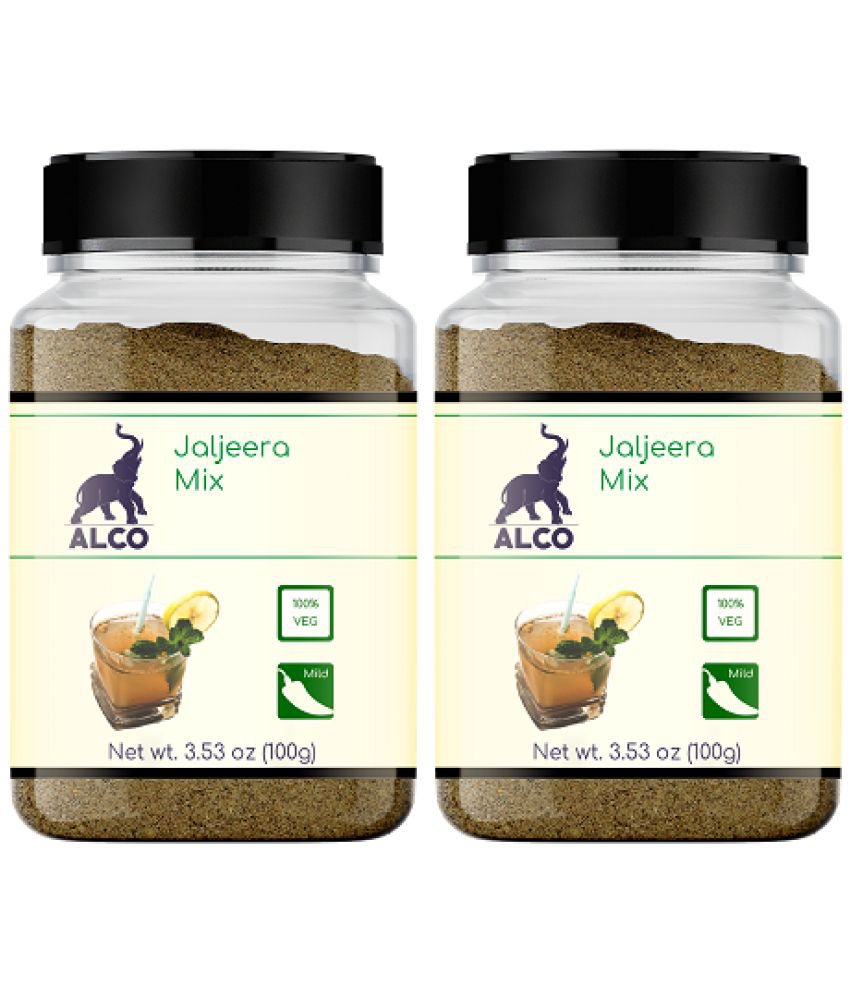     			Alco Spices Jaljeera Powder | 100% Organic & Vegetarian- 100gm Jar Pack of 2 200 gm