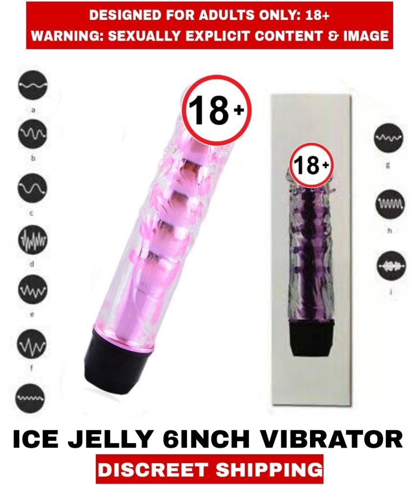     			FEMALE ADULT Sex Toys ICE SMOOTH SILICON G-SPOT VIBRATOR For Women