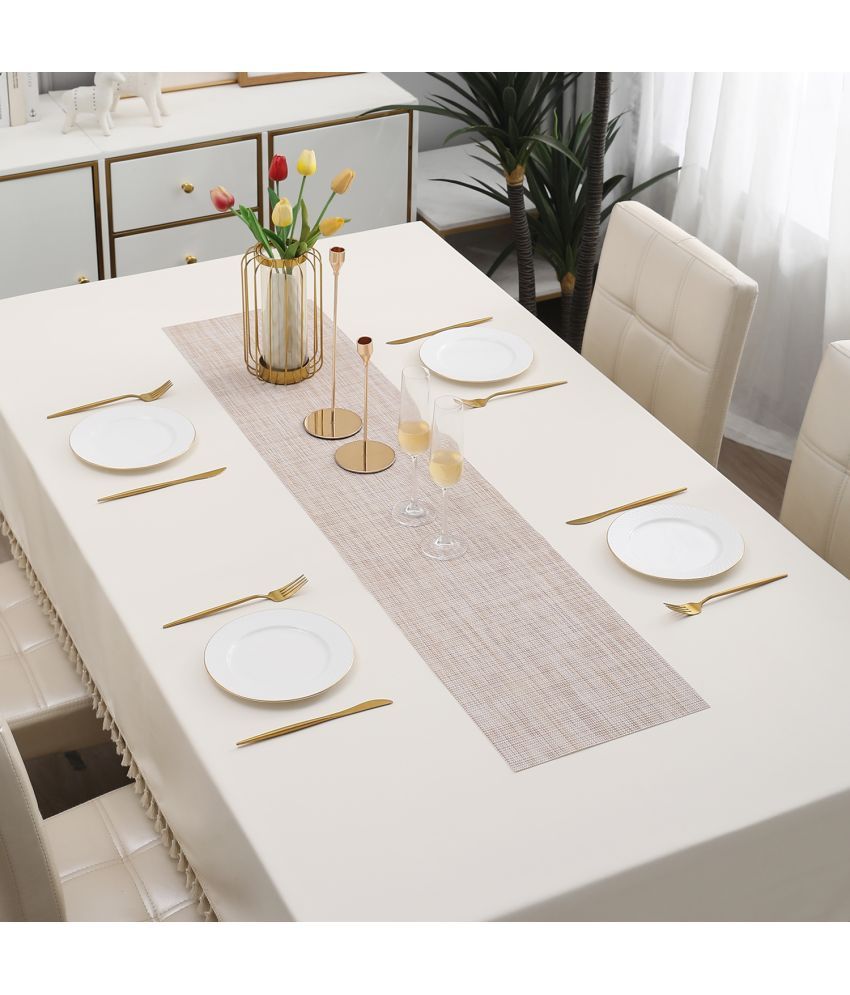     			HOKIPO 4 Seater PVC Single Table Runner