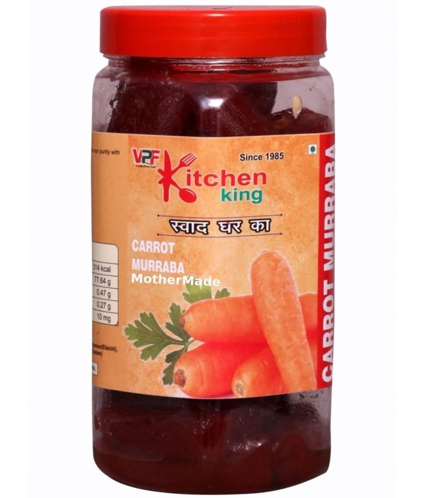     			Kitchen King Since-1985 Mother-Made Organic Carrot Murabba with Almonds Immunity Increaser Pack Pickle 1 kg