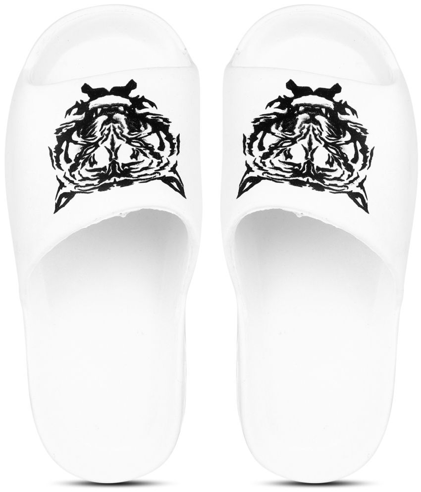     			Pampy Angel - White Men's Slide Flip flop