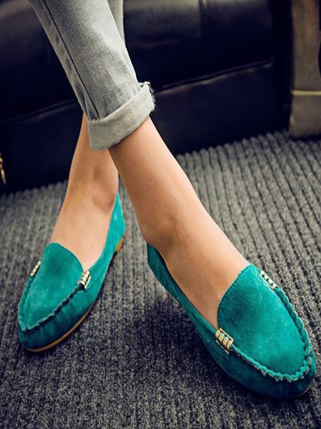     			SHOETOPIA Loafers For Women
