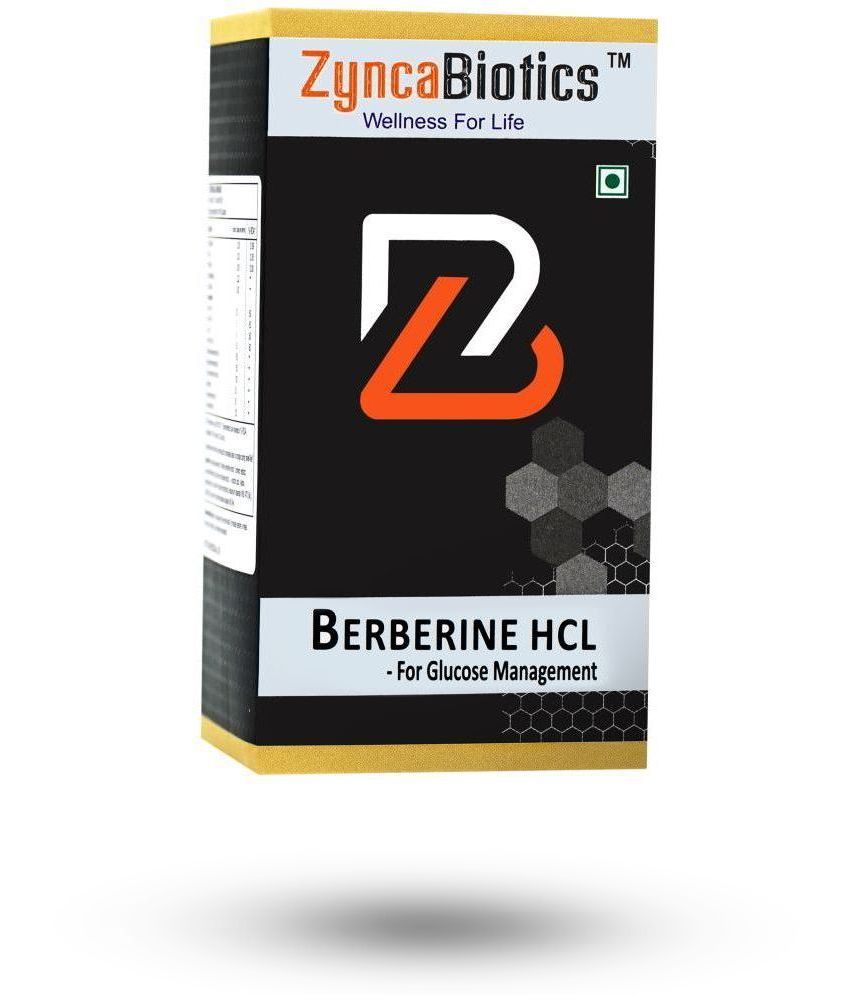     			ZyncaBiotics BERBERINE HCL Regulate Your Glucose Levels & Support Overall Health Provide Healthy Cholesterol, Improved Digestion & Optimal Glycolysis- 60 Capsules