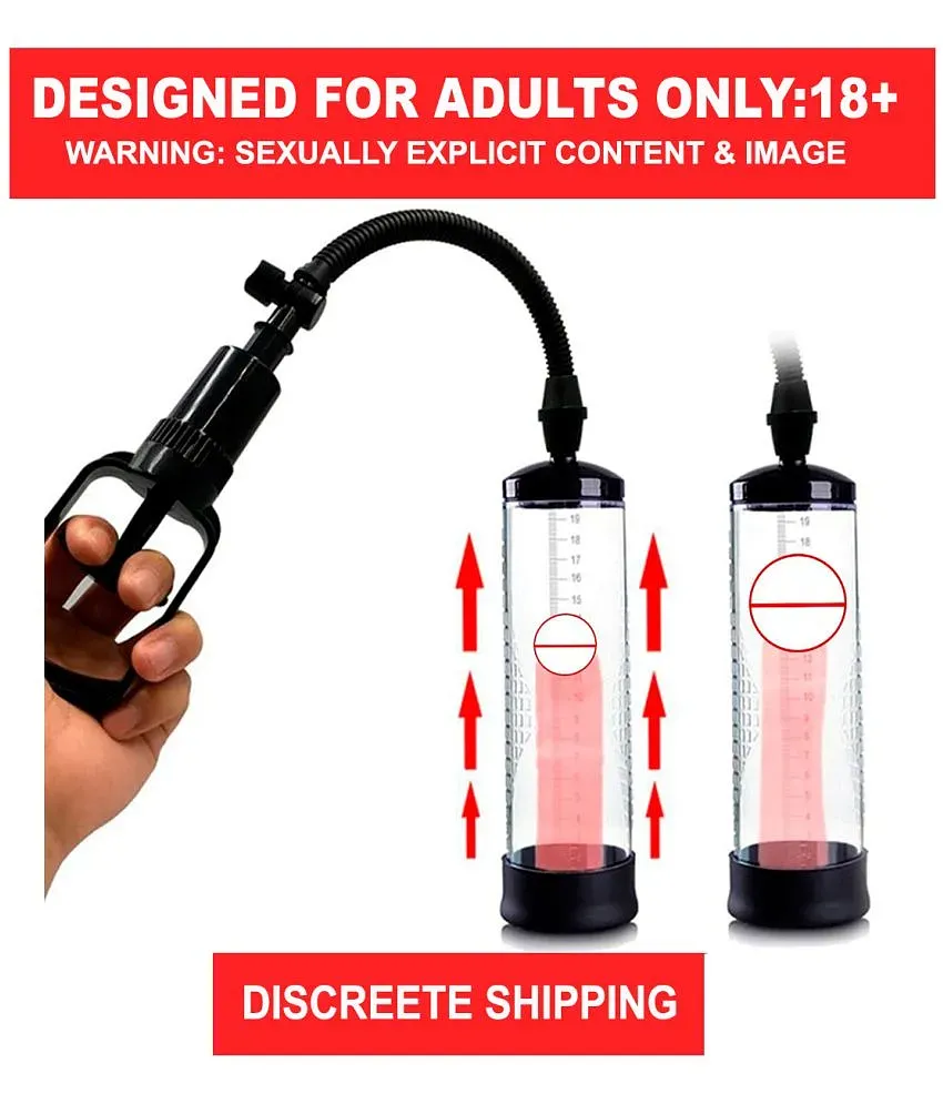 Johny Sins Penis Vacuum Manual Power Pump Male Enhancement