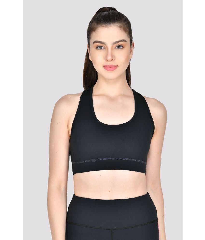     			ACTIWIN - Black Polyester Lightly Padded Women's Sports Bra ( Pack of 1 )