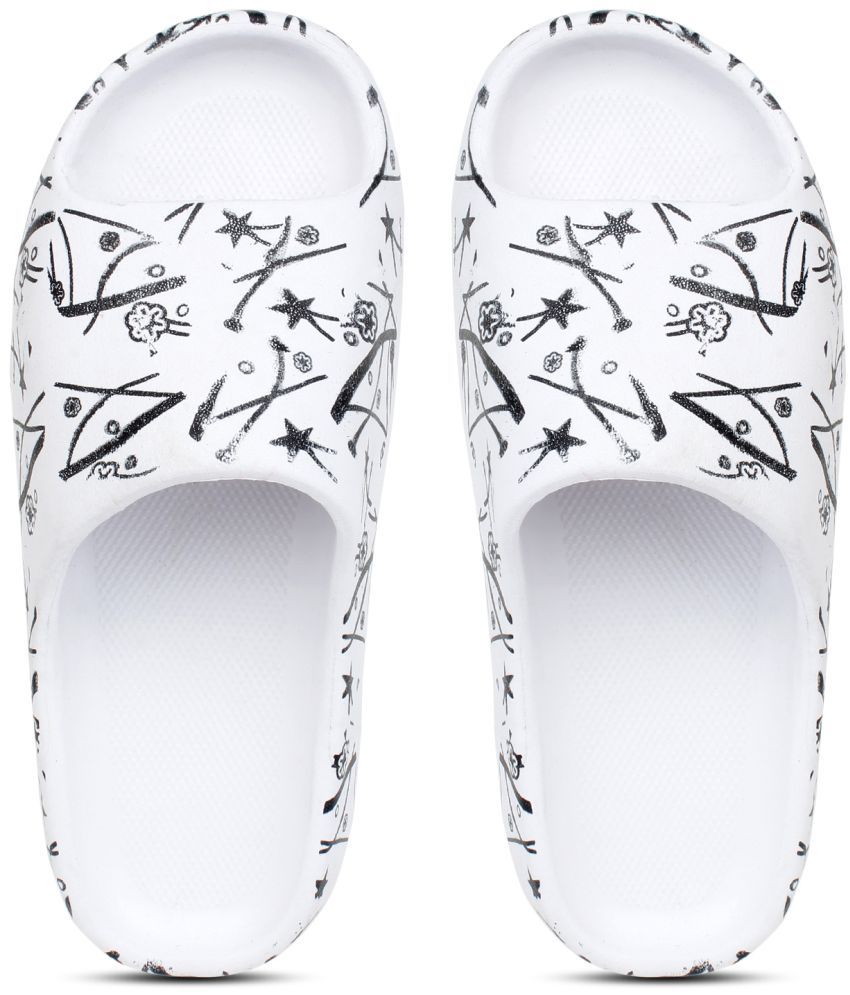     			Pampy Angel - White Men's Slide Flip flop