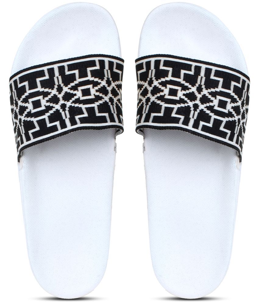     			Pampy Angel - White Men's Slide Flip flop