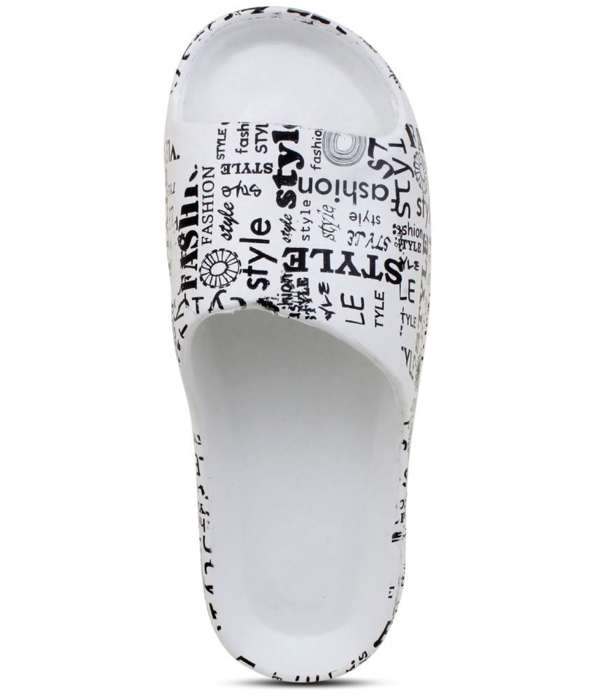     			Pampy Angel - White Men's Slide Flip flop