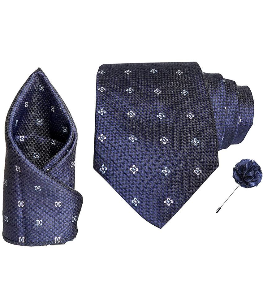     			Axlon Blue Dots Silk Necktie