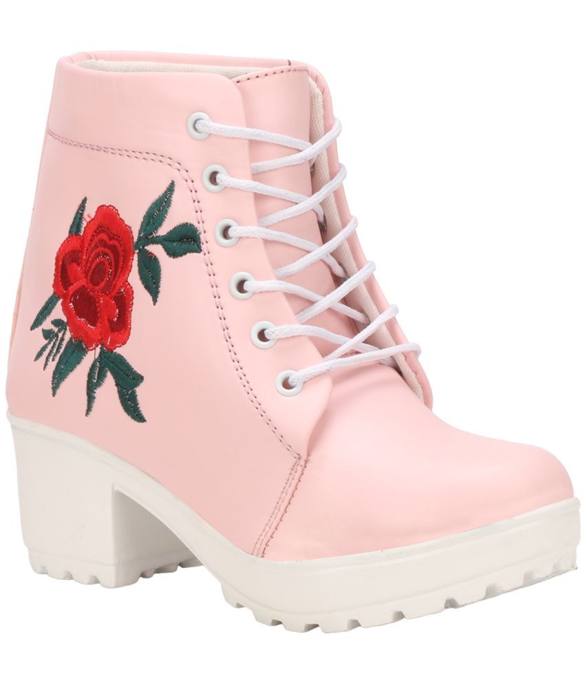     			Commander - Pink Women's Ankle Length Boots