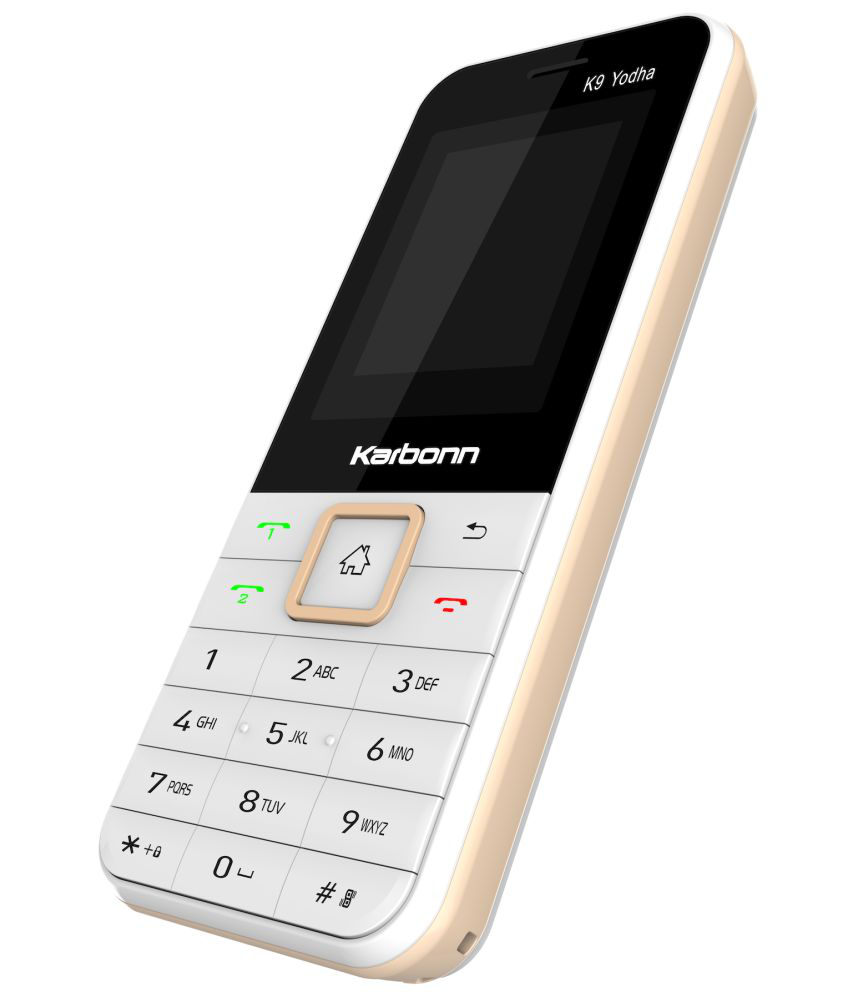     			Karbonn K9 YODHA Dual SIM Feature Phone White Gold