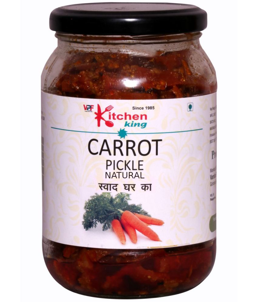     			Kitchen King Since-1985 Organics Punjabi Carrot Pickle || Punjabi Pickle 100% Fresh Achar with Homemade Taste Pickle 500 g