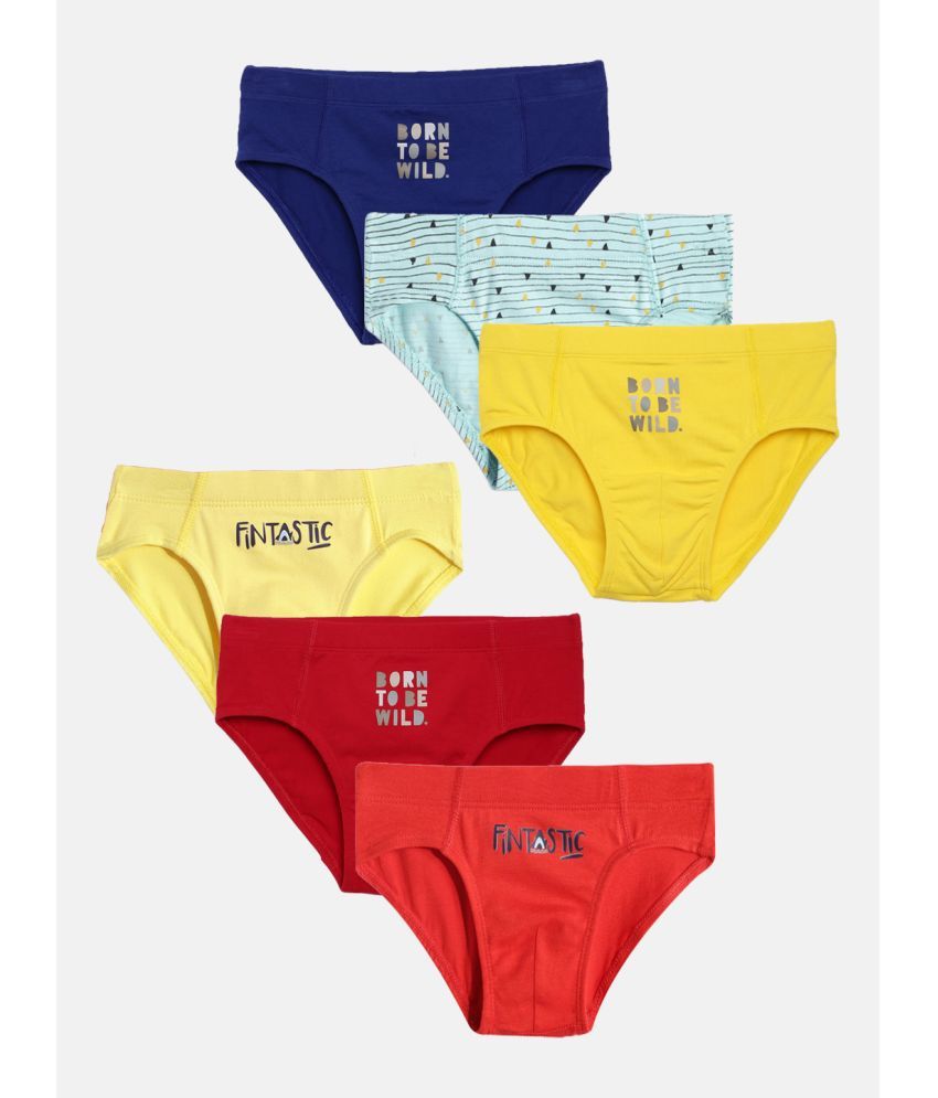     			Mackly Pack of 6 Boys Cotton Blend Briefs ( Multicolor )