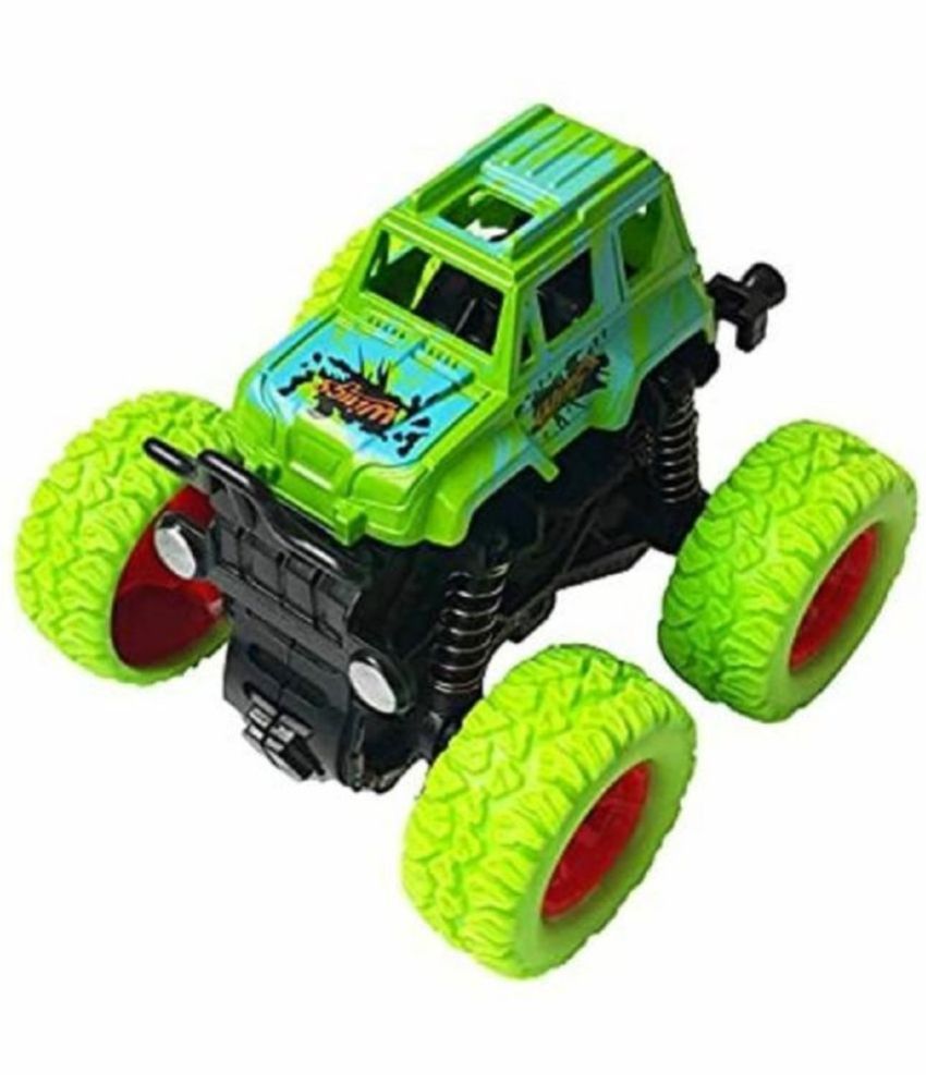     			Mini Monstr Trucks Friction Powered Cars for Kids, Toddler Toys Inertia Car Toys (Stunt Car Single)