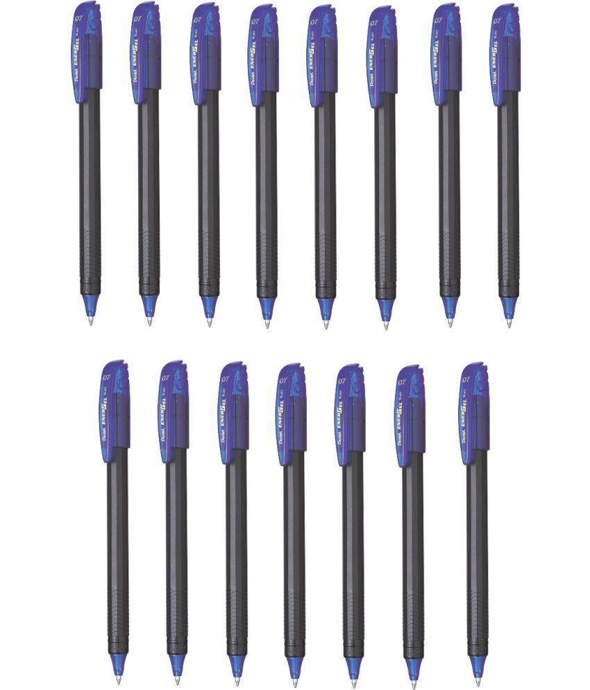     			Pentel Energel Bl417 - 15 Navy Blue Ink Color Roller Ball Pen (Pack Of 15, Navy Blue)