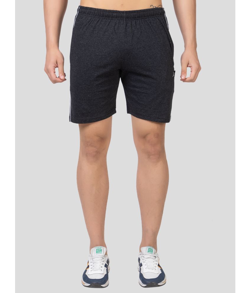     			Zeffit - Charcoal Cotton Blend Men's Shorts ( Pack of 1 )