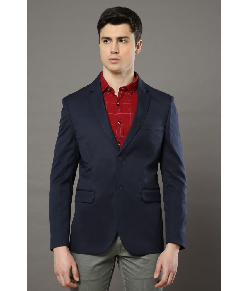     			Cool Colors - Navy Polyester Slim Fit Men's Blazer ( Pack of 1 )