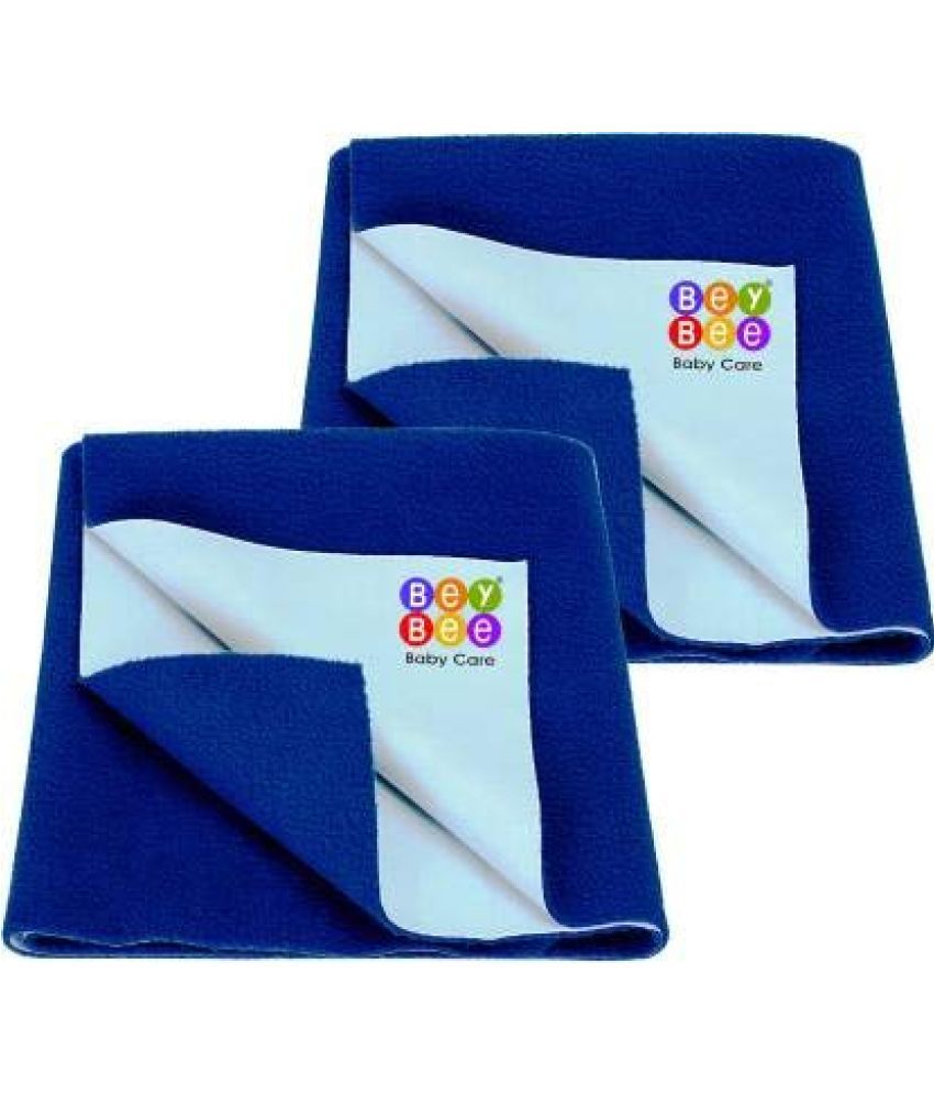     			Beybee - Blue Laminated Bed Protector Sheet ( Pack of 2 )