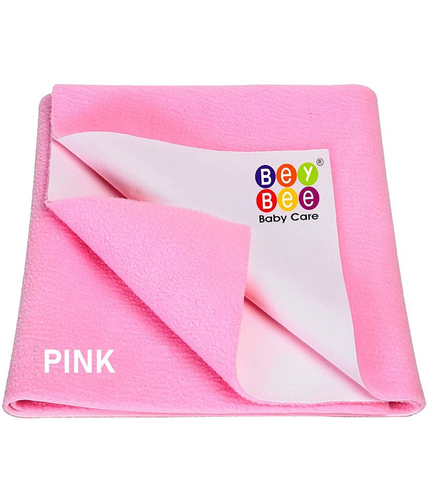     			Beybee - Pink Laminated Bed Protector Sheet ( Pack of 1 )