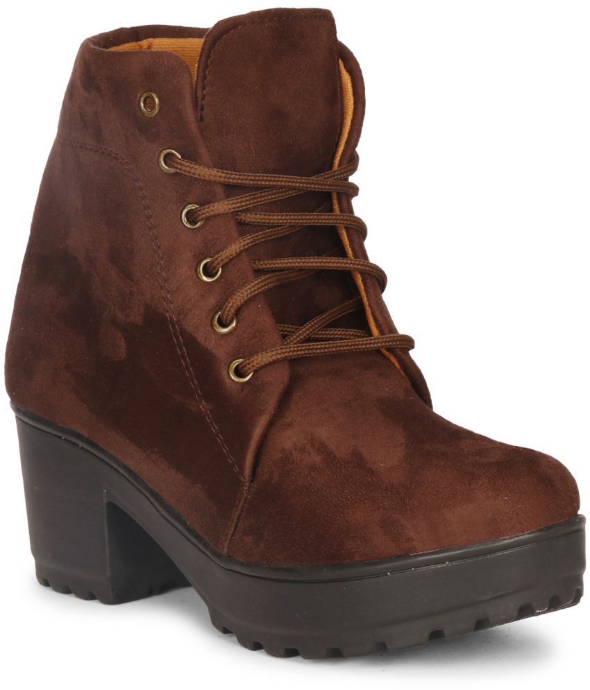     			Commander - Brown Women's Ankle Length Boots