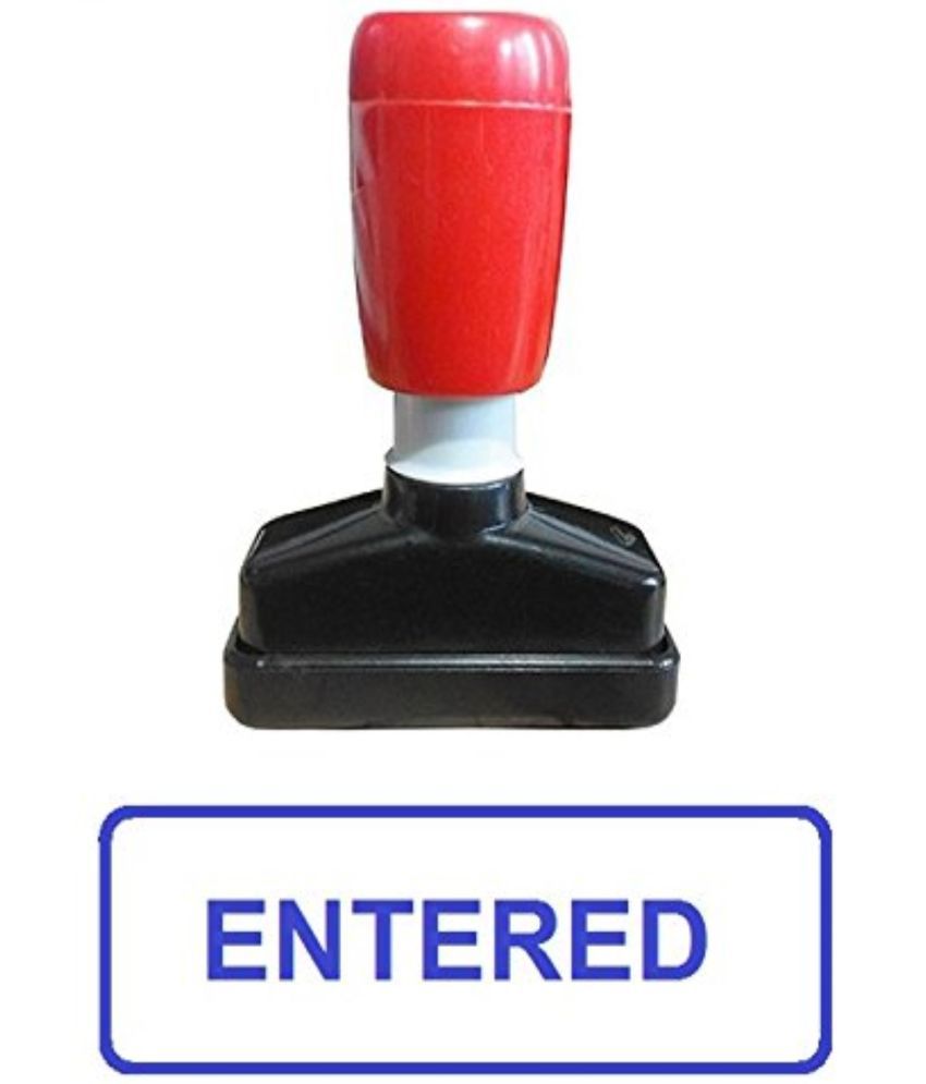     			Dey 's Stationery Store Entered Pre-Inked Rubber Stamp Office Stationary Message - Entered ( Pack of 1 ) :