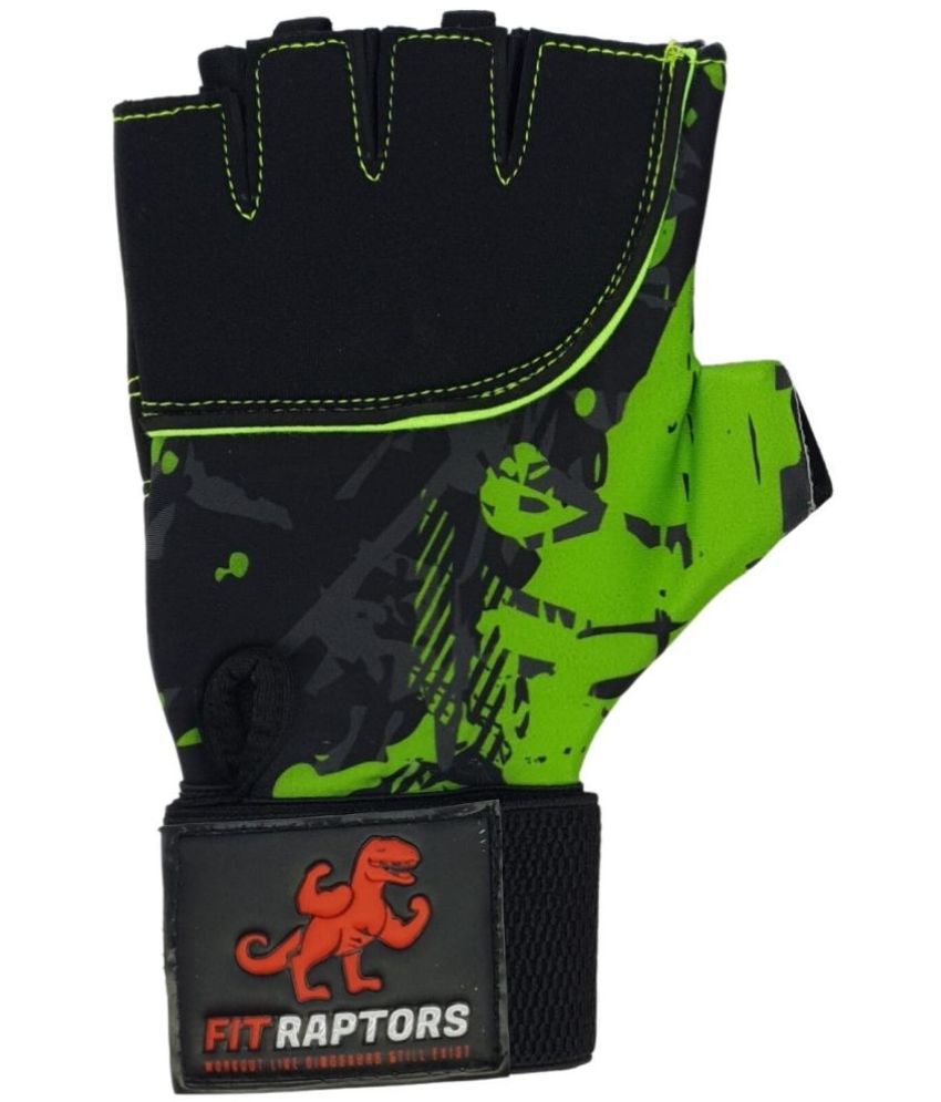     			FITRAPTORS - DGB-FR-NLGG-GN Unisex Microfiber Gym Gloves With Half-Finger Length